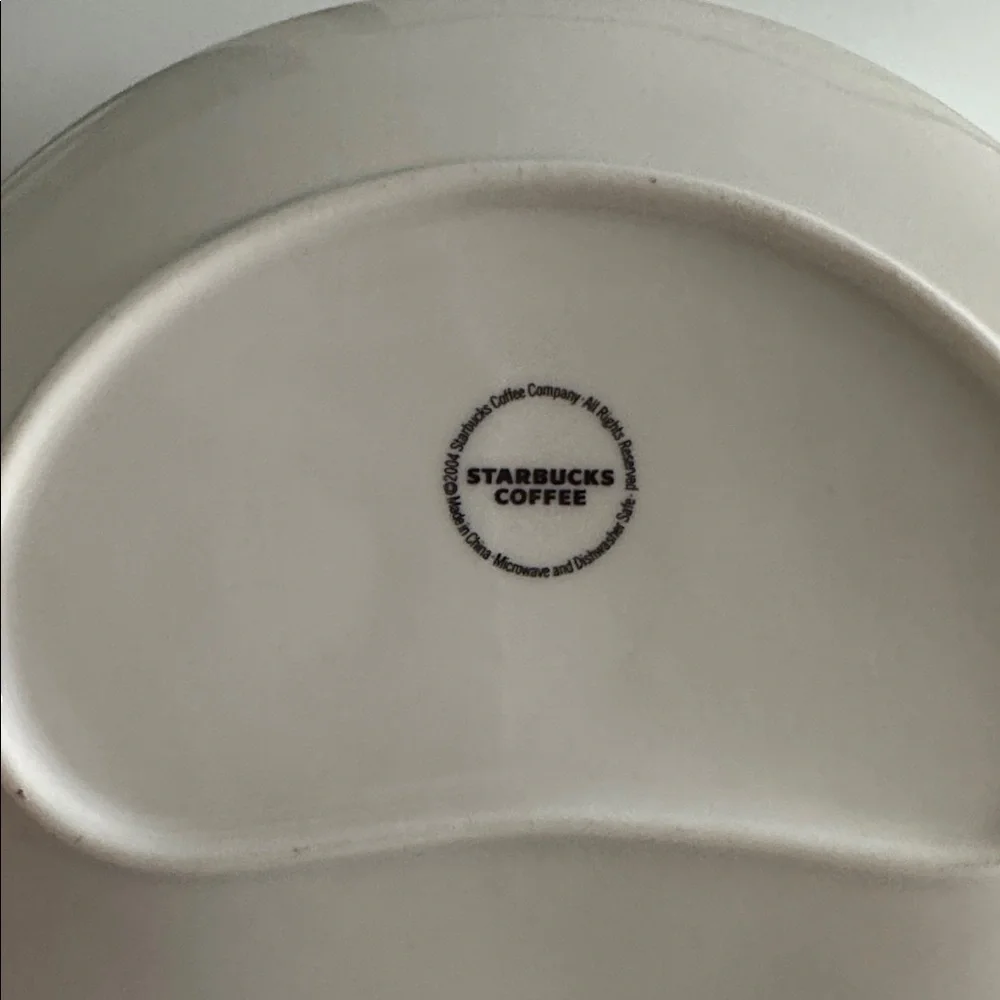 Starbucks Classic White Mug (2018) and Saucer (2004)